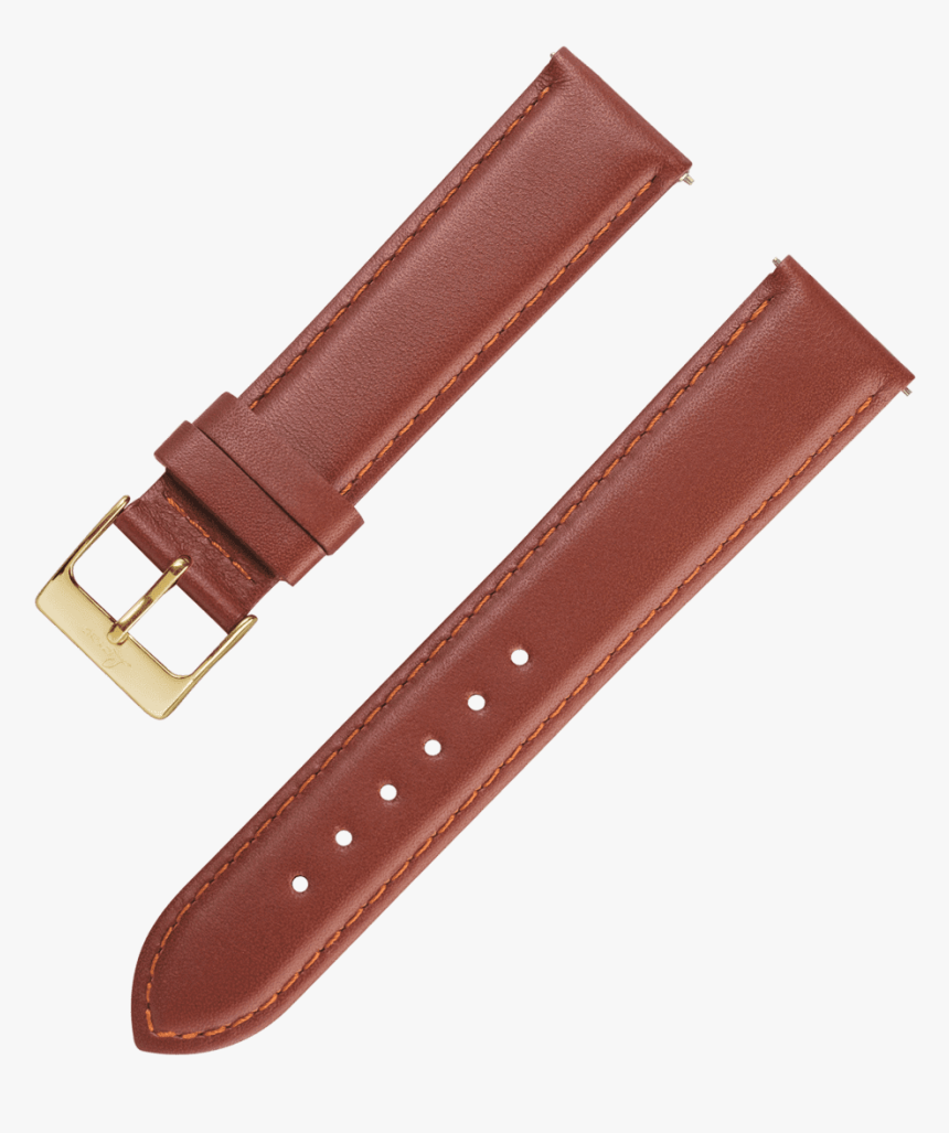 Accesorios Correa De Cuero Marrón De 20 Mm - Watch Strap, HD Png Download, Free Download