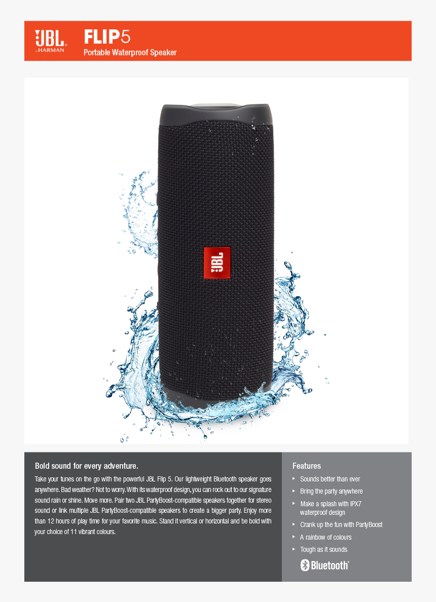 Jbl Flip 5, HD Png Download, Free Download