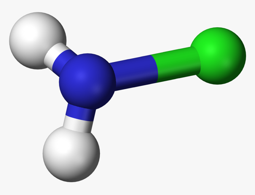 Chloramine 3d Balls - Chloramine Molecule, HD Png Download, Free Download