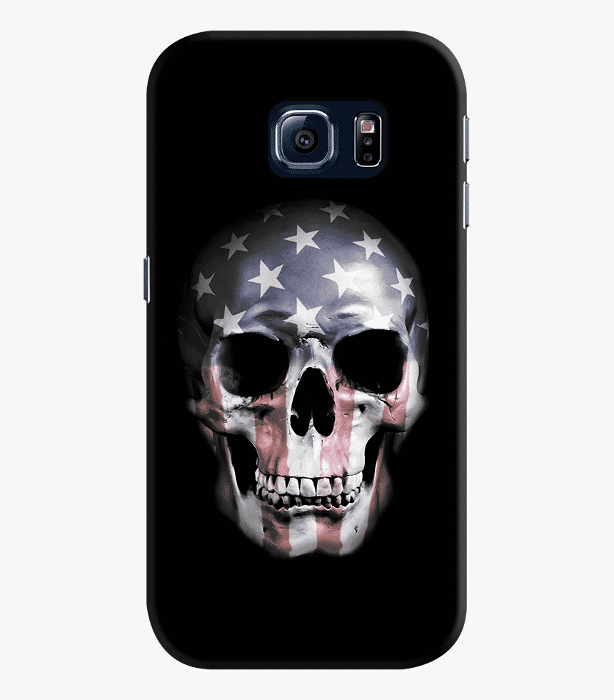 Skull American Flag Dark, HD Png Download - kindpng