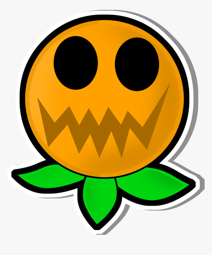 Paper Mario Tsod - Jumping Pumpkin Plant Mario, HD Png Download, Free Download