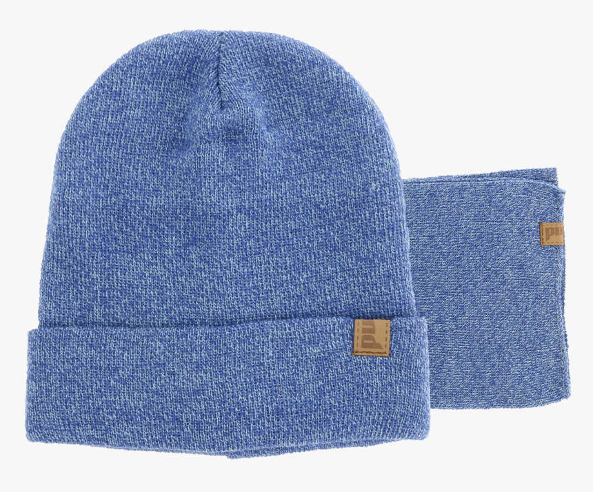 Blue Scarf And Beanie - Beanie, HD Png Download, Free Download