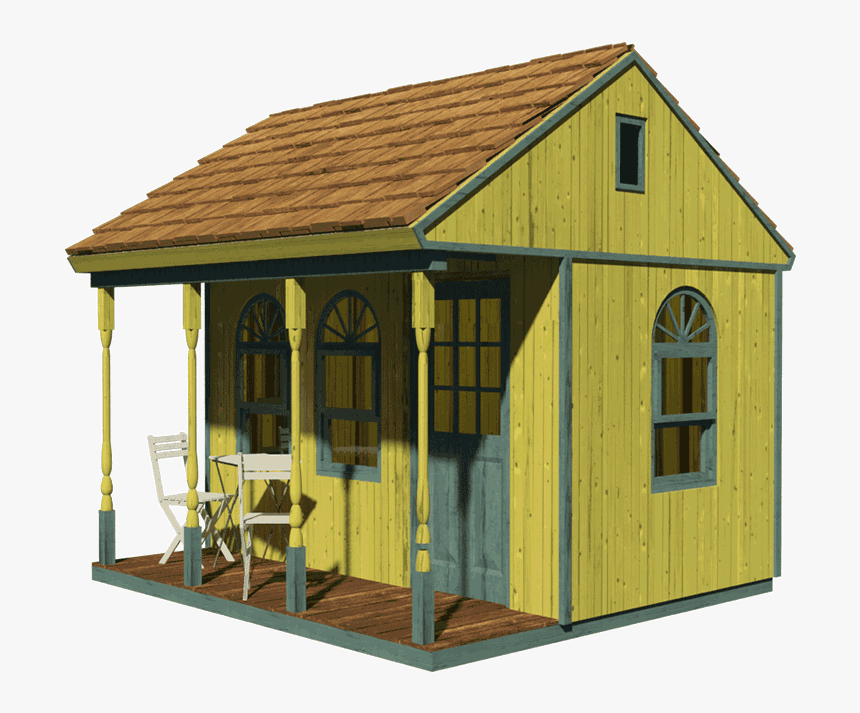 House With Porch Png, Transparent Png, Free Download