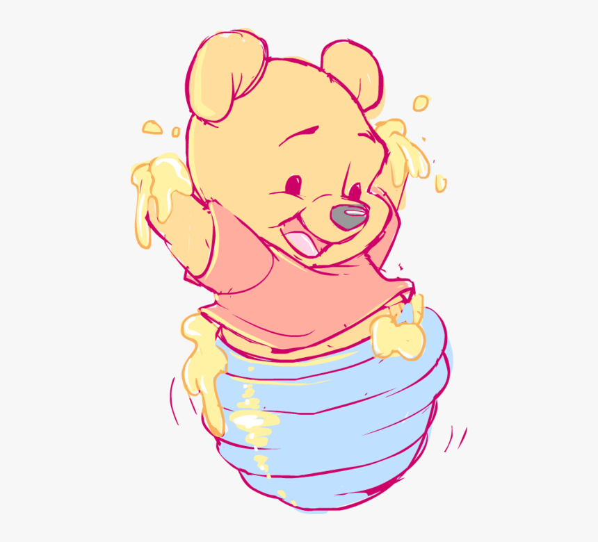 Cute Baby Winnie The Pooh, HD Png Download - kindpng