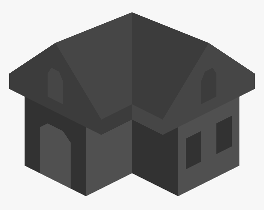 Placeholder Isometric Building Icon Dark Clip Arts - Building Icon Dark, HD Png Download, Free Download