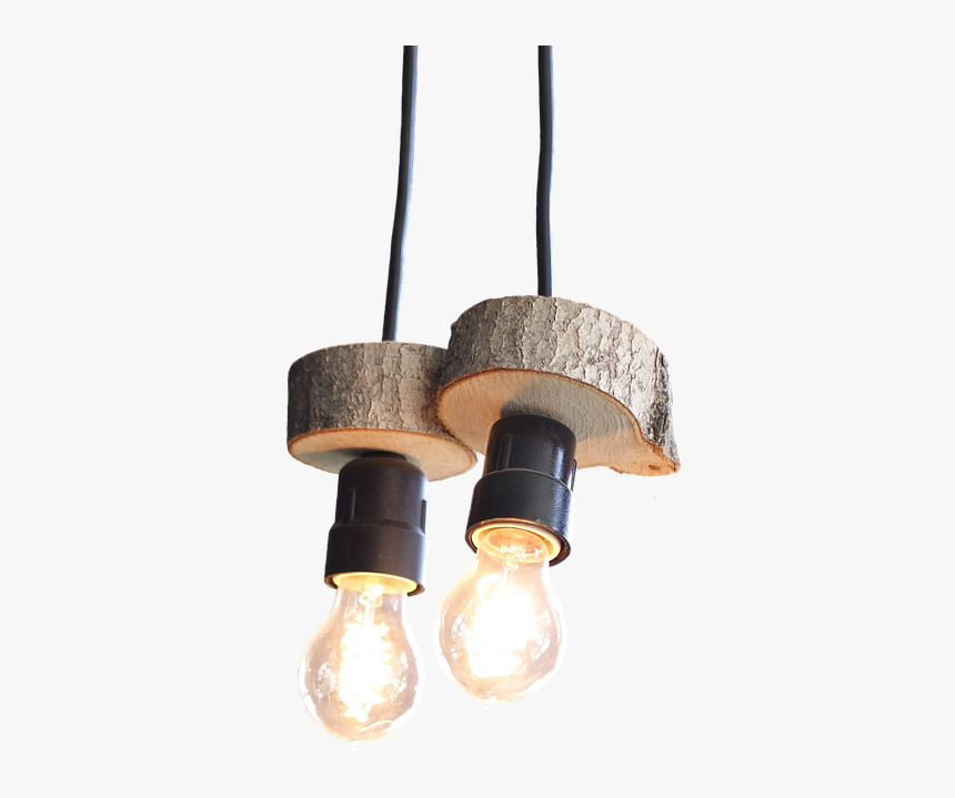 La Luz, Lámparas, Bombillas De Luz, Rodajas De Madera - Woocommerce, HD Png Download, Free Download