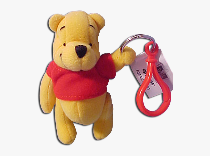 winnie the pooh soft toy keyring