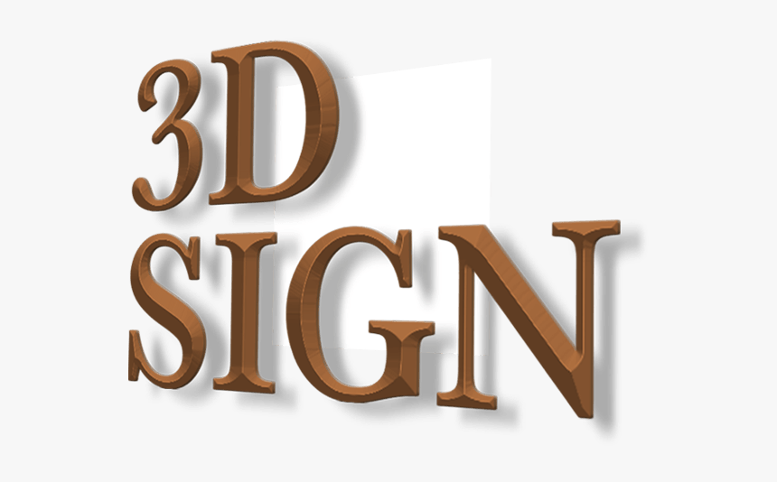 Prismatic 3d Acrylic Letter Signs - Calligraphy, HD Png Download, Free Download