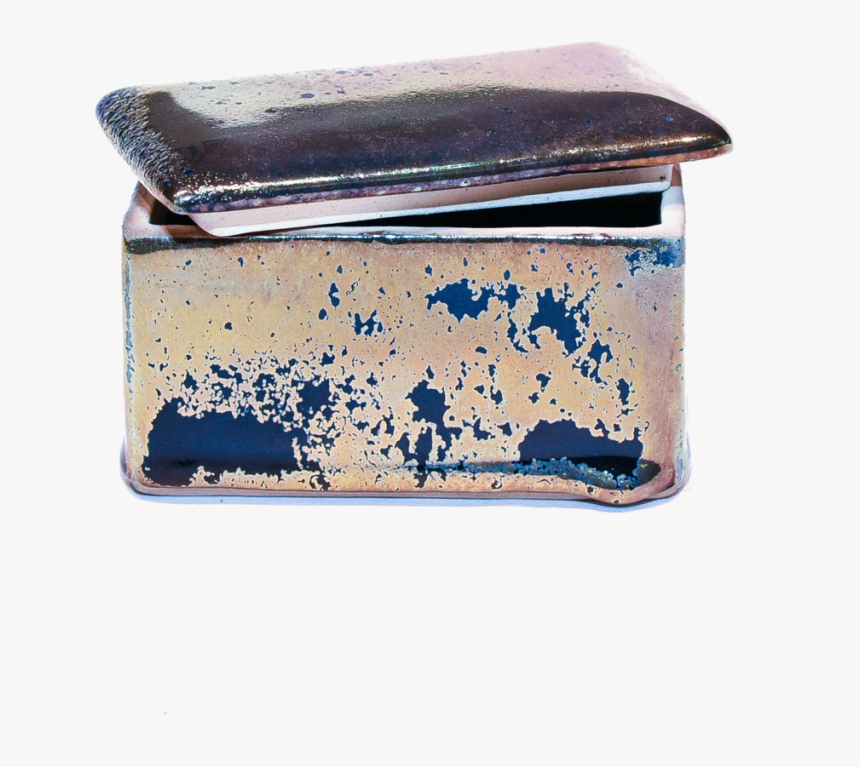 Ceramic Rectangular Treasure Box In Antique Metallic - Wallet, HD Png Download, Free Download