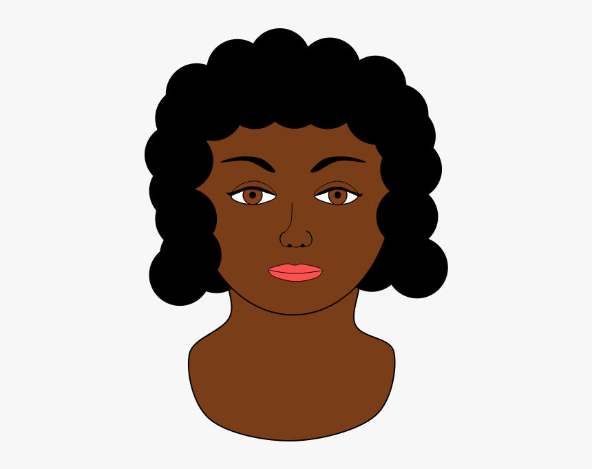 Black Woman Face Clipart, HD Png Download, Free Download