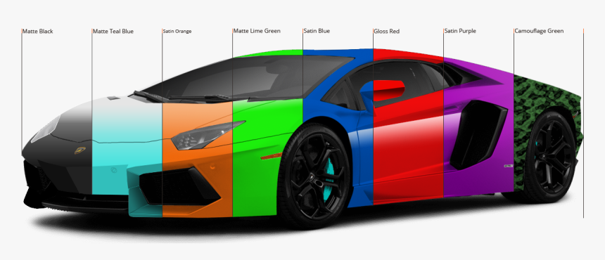 What Colors Can You Wrap A Car - Lamborghini Aventador Colors, HD Png  Download - kindpng