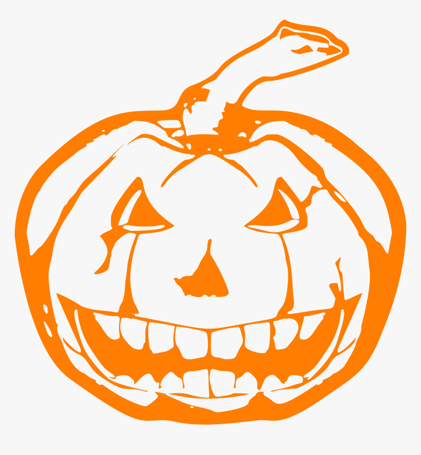 Transparent Jack O Lantern Clip Art - Scary Jack O Lantern Vector, HD Png Download, Free Download