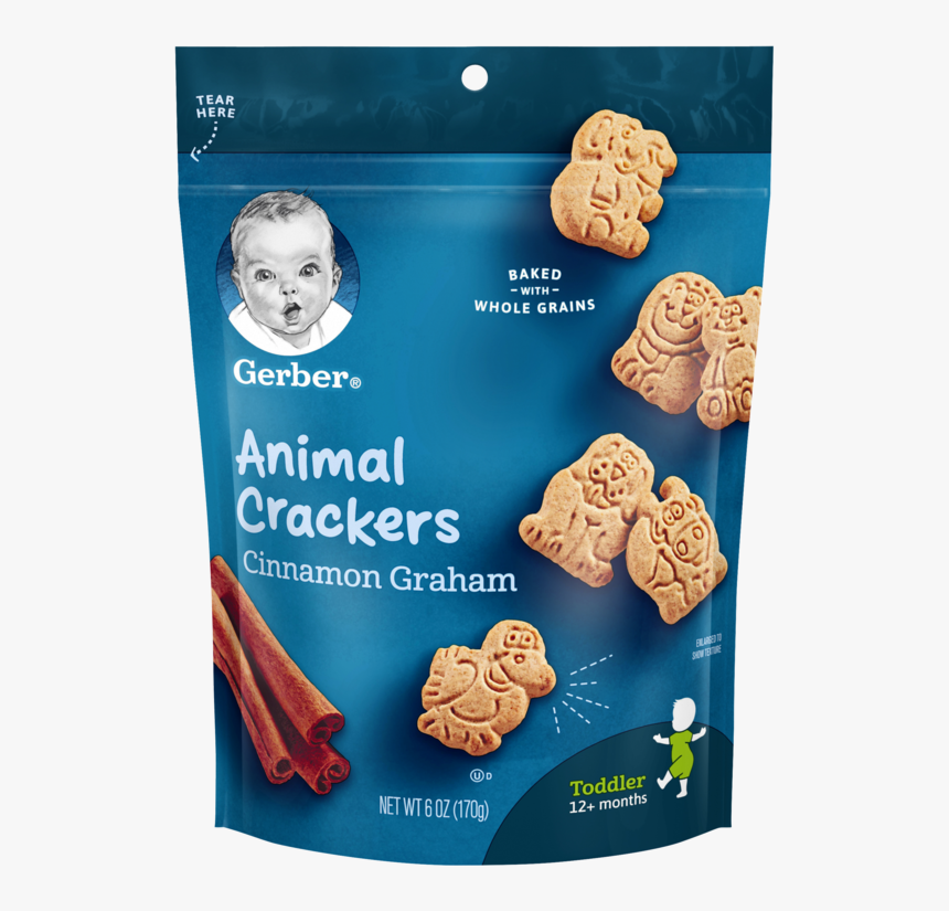 Animal Crackers Cinnamon Graham - Gerber Cinnamon Graham Animal Crackers, HD Png Download, Free Download