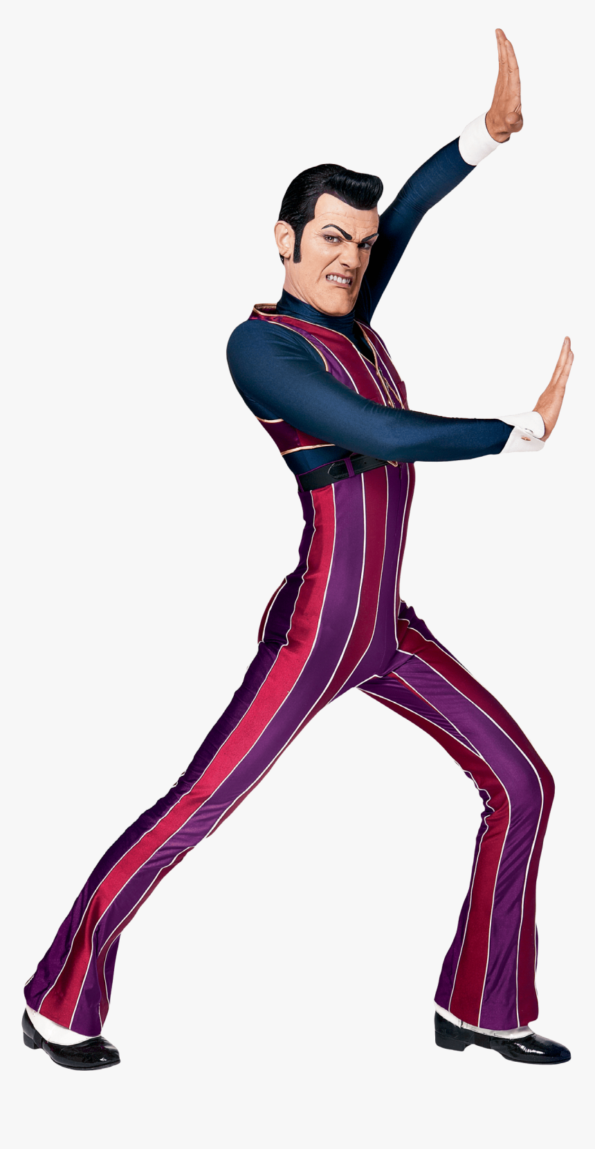 Robbie Rotten Trying To Hold The Wall - Lazy Town Robbie Rotten Png, Transparent Png, Free Download
