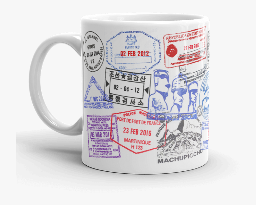 Passport Stamp Travel Mug, HD Png Download, Free Download