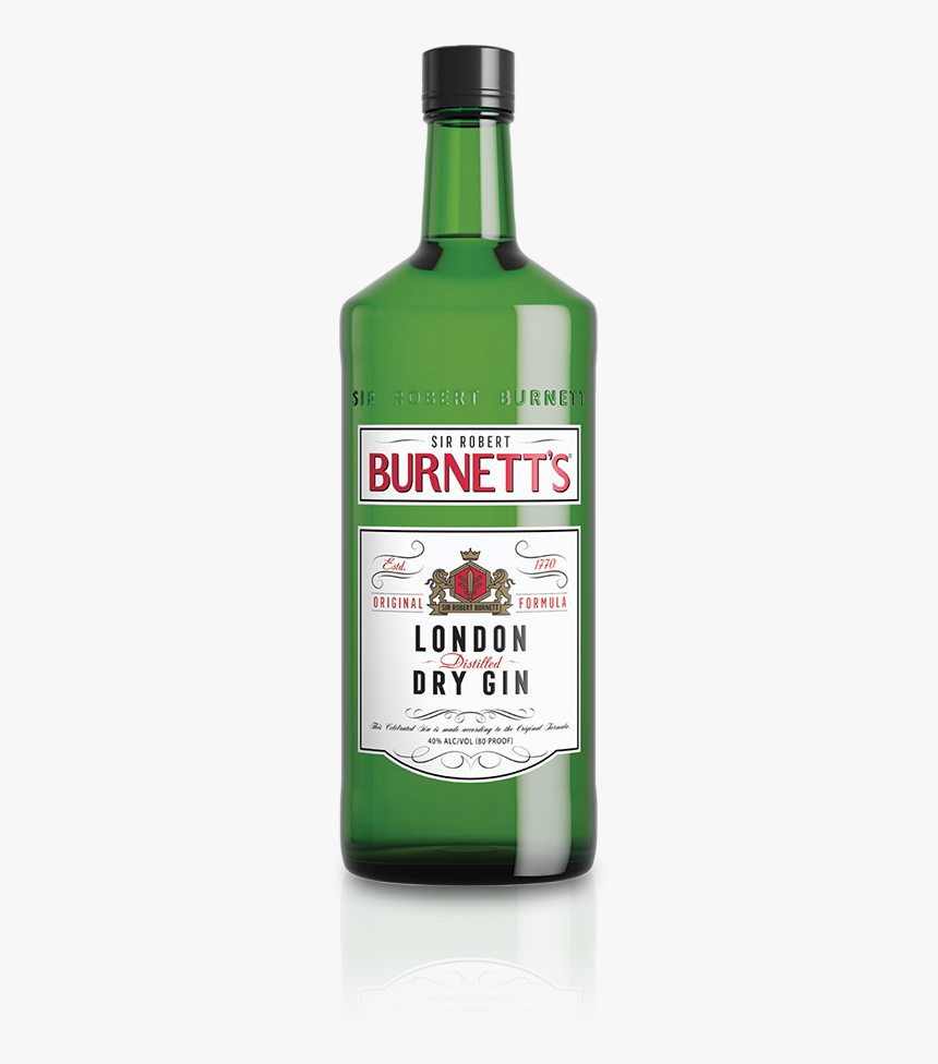 Burnetts Gin New Bottle, HD Png Download, Free Download