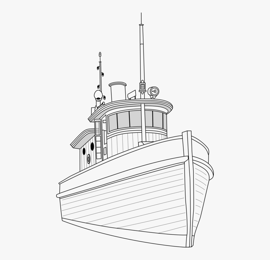 Line Art,steamboat,coloring Book Steamboat Line Drawing, HD Png