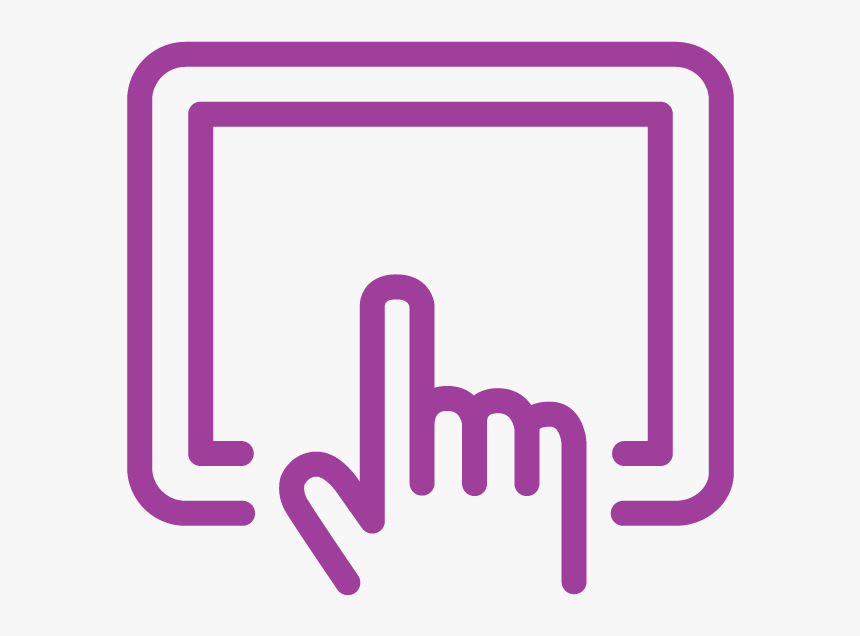 Touching A Tablet Icon - Mobile Work Icon, HD Png Download, Free Download