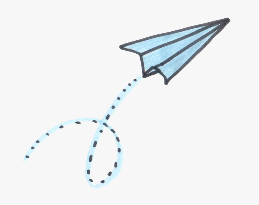 Aeroplane - Colourful Paper Plane Png, Transparent Png, Free Download