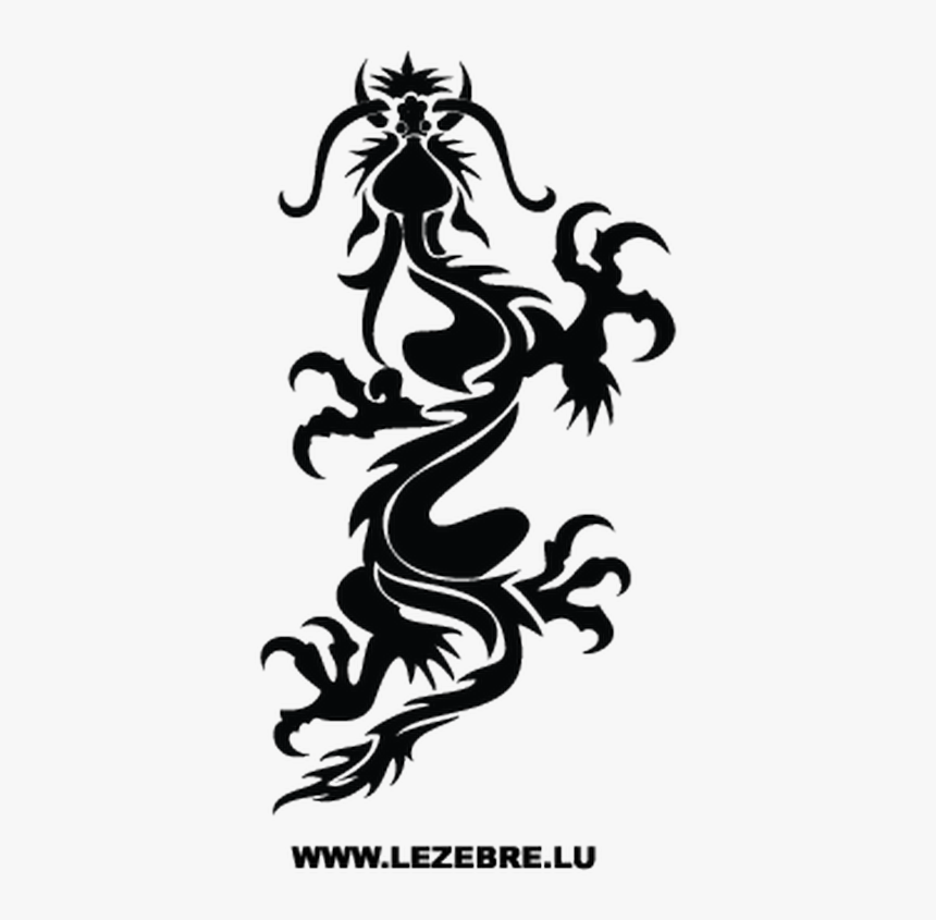 Sticker Decal Chinese Dragon Free Clipart Hq Clipart - Illustration, HD Png Download, Free Download