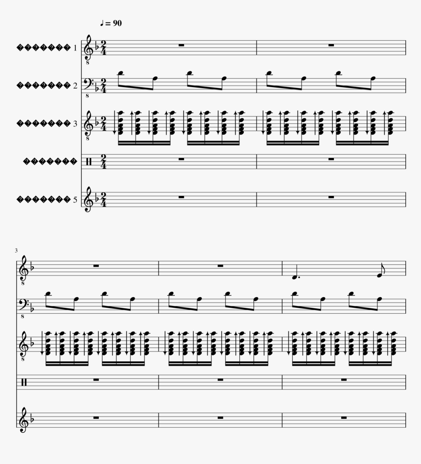 Rango Slide, Image - Sheet Music, HD Png Download, Free Download