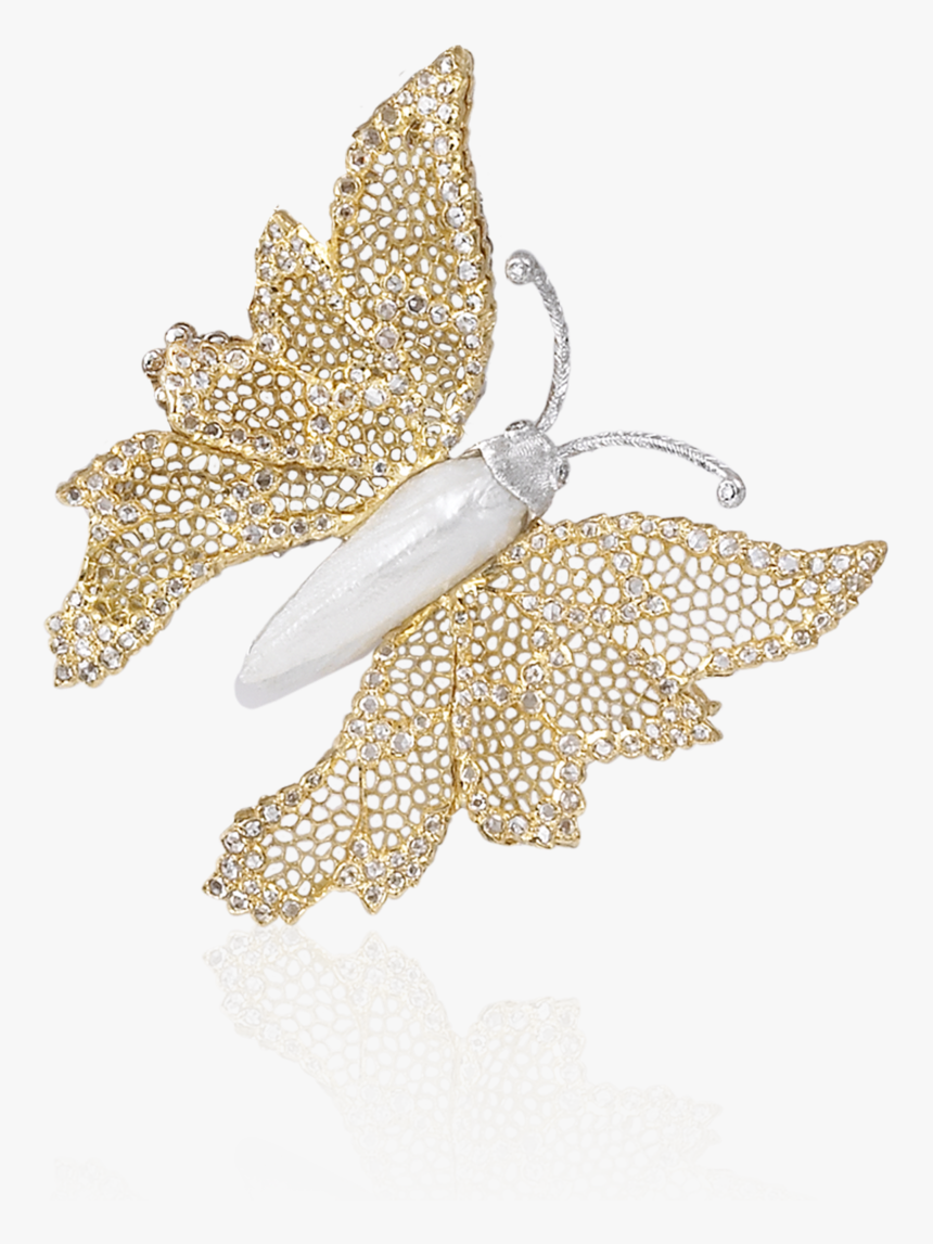 View Spilla Danaus L4088 - Butterfly Buccellati Earring, HD Png Download, Free Download