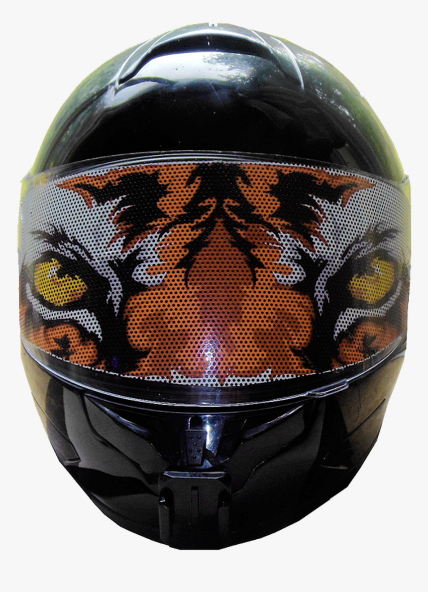 Tiger Motorcycle Helmet Visors Sticker - Tiger Wording, HD Png Download, Free Download