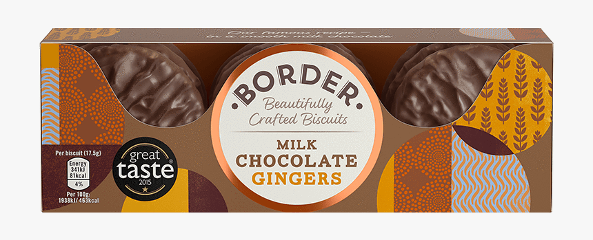 Border Milk Chocolate Ginger Biscuits, HD Png Download, Free Download