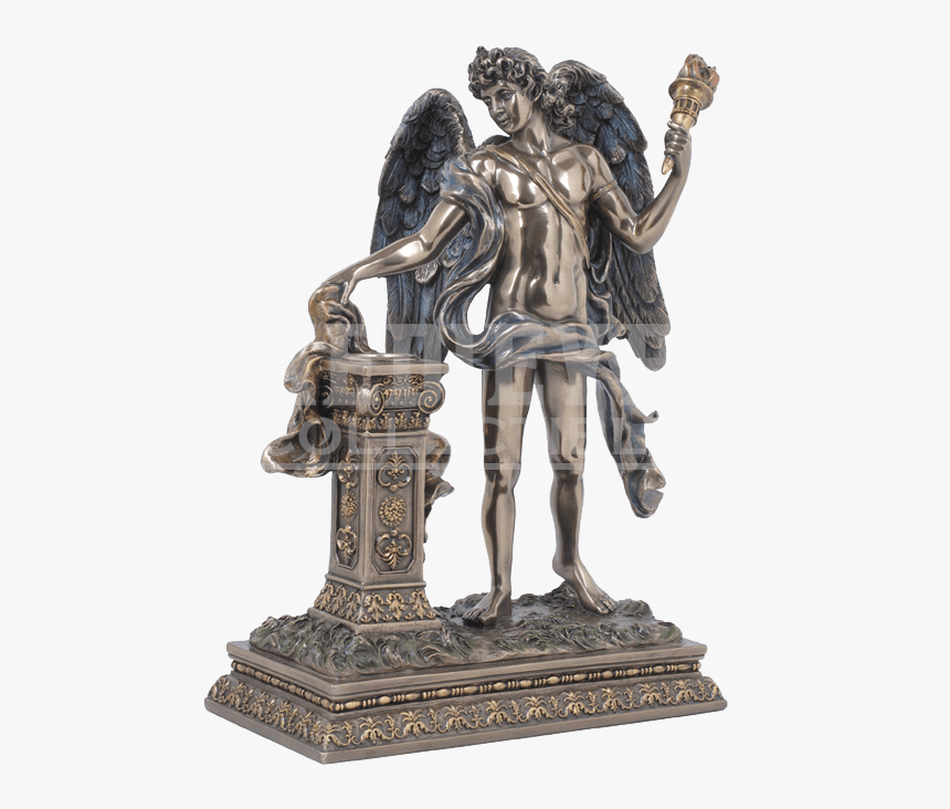 Angel Holding Torch Statue , Png Download - Angel With A Torch, Transparent Png, Free Download