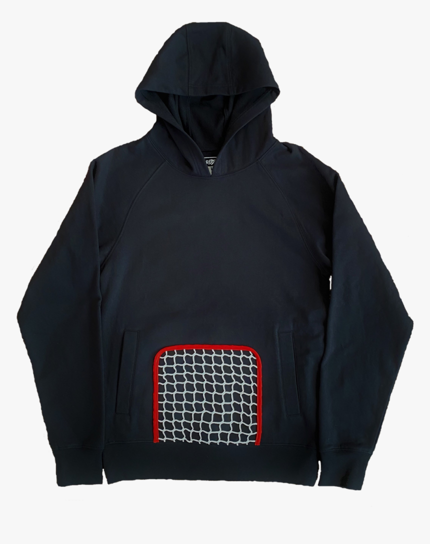 Hockey Net Hoodie - Hoodie Plain Color Black, HD Png Download, Free Download