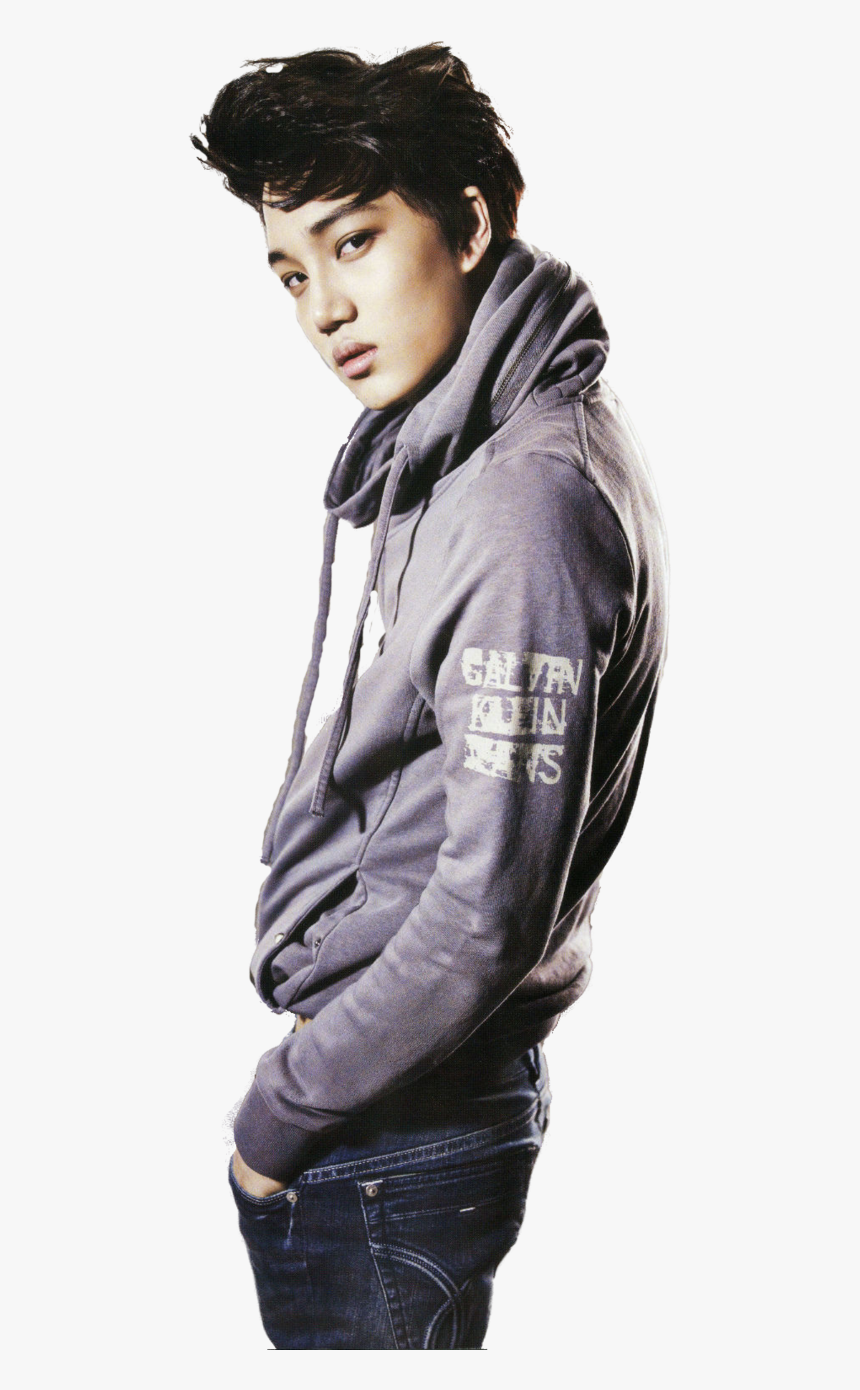 Exo Kai Wearing Hoodie, HD Png Download, Free Download