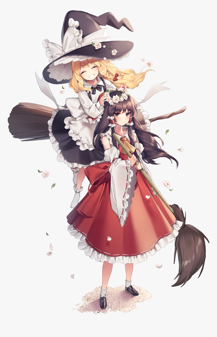 Reimu And Marisa Render, HD Png Download, Free Download