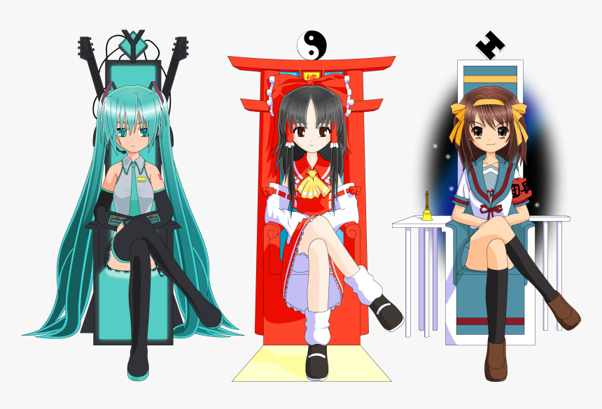 Hakurei Reimu Hatsune Miku, HD Png Download, Free Download