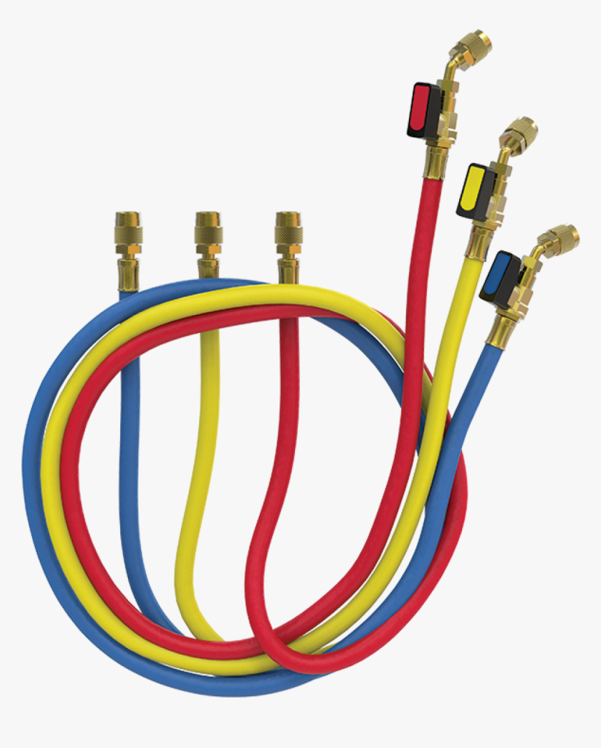 Three Charging Lines For An Analog Manifold - Heating, Ventilation, And Air Conditioning, HD Png Download, Free Download