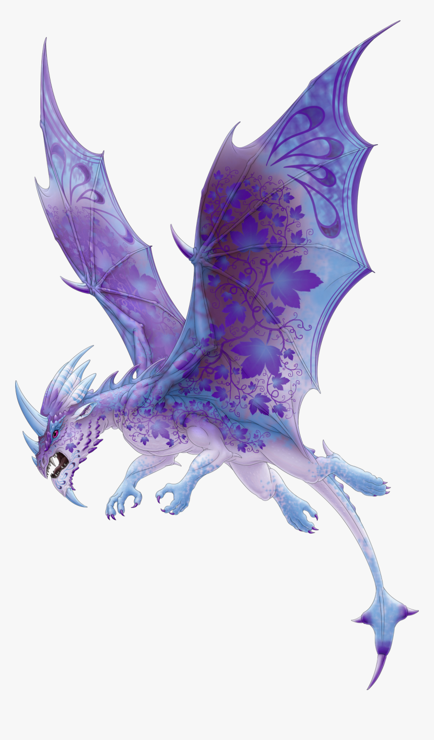 Purple Dragon Png, Transparent Png, Free Download