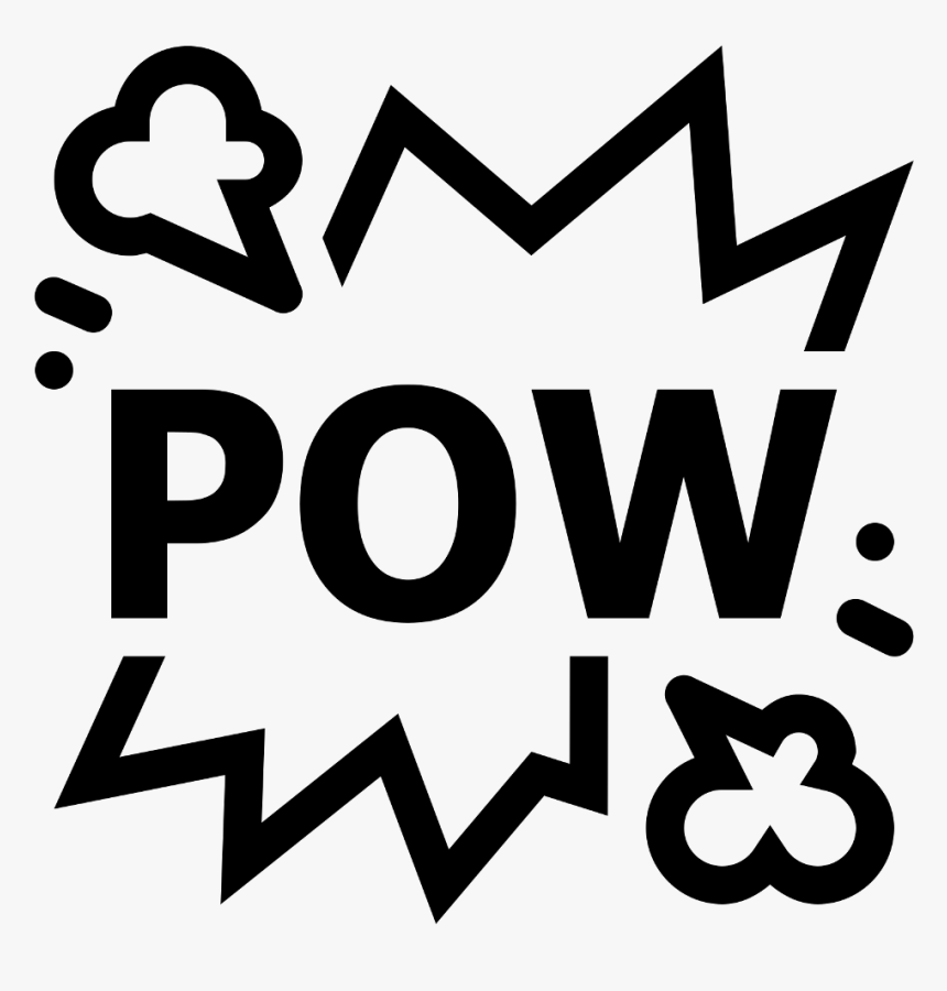 Pow Ftestickers Stickers Autocollants Smile Pegatinas - Pow Icon, HD Png Download, Free Download