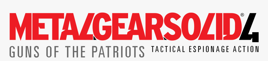 Metal Gear Solid 4 Logo Png, Transparent Png, Free Download