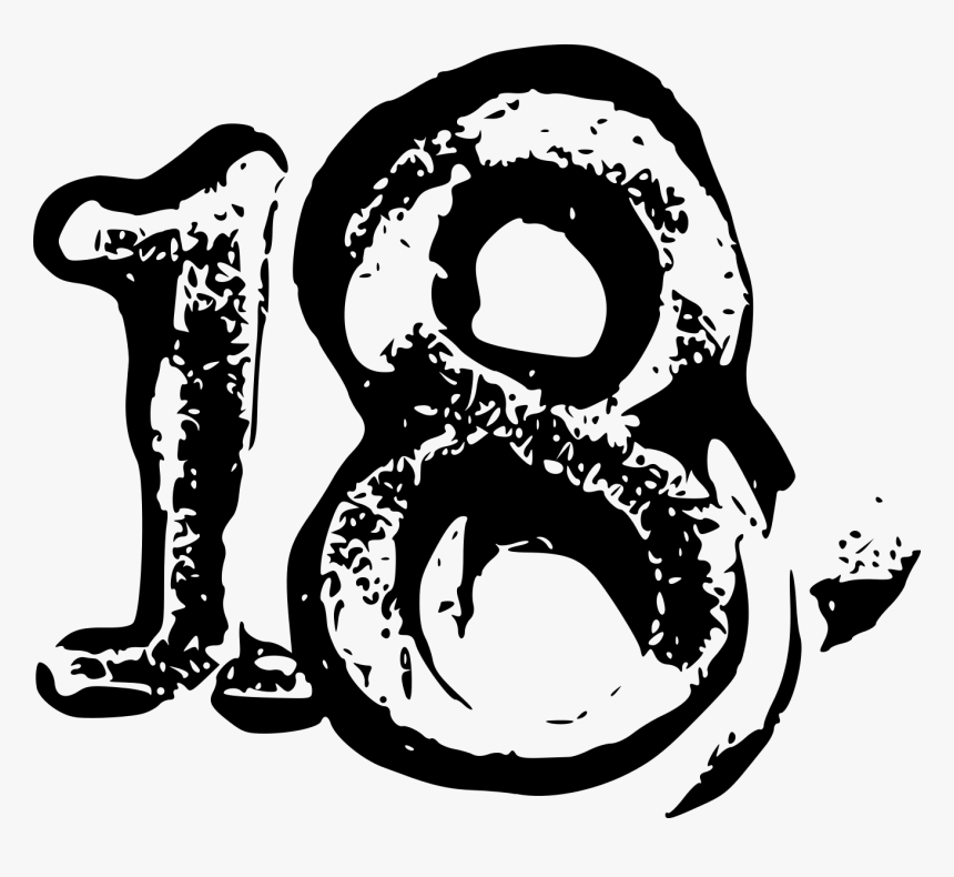 Grunge Number 18 9, HD Png Download, Free Download