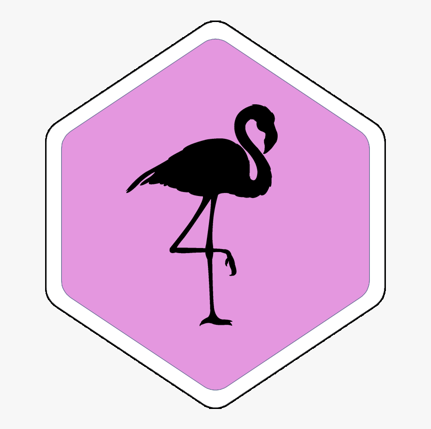 Black And White Flamingo Clipart, HD Png Download, Free Download