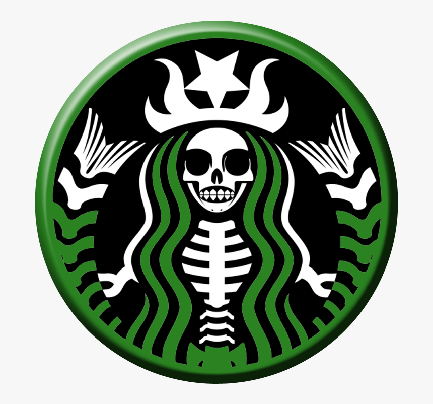 Tea Coffee Jack O" Lantern Starbucks Calavera Download - Skeleton Starbucks Logo, HD Png Download, Free Download