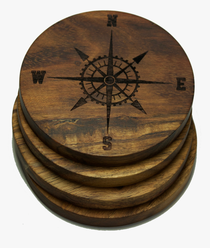 Compass Rose Version 2 Coasters - Plywood, HD Png Download, Free Download