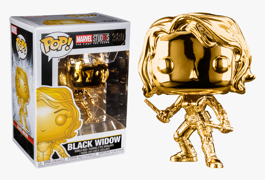 Black Widow Gold Chrome Pop, HD Png Download, Free Download