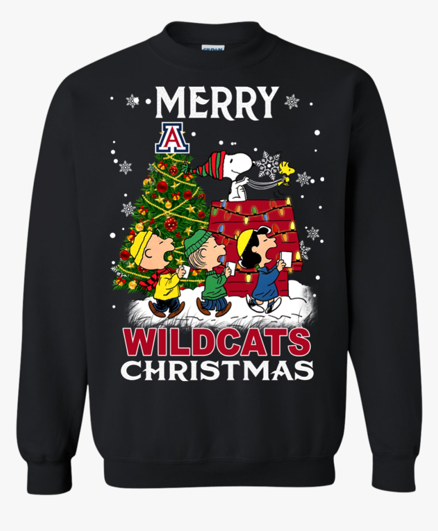 Arizona Wildcats Ugly Christmas Sweaters Snoopy And - Sports, HD Png ...