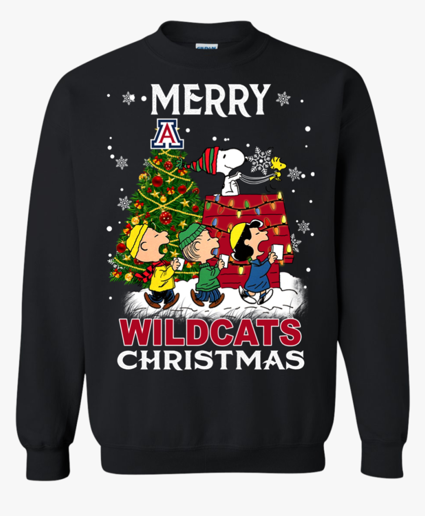 Arizona Wildcats Ugly Christmas Sweaters Snoopy And - Sports, HD Png Download, Free Download