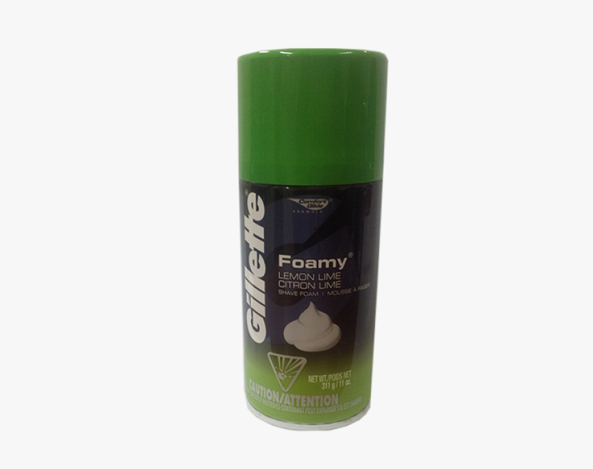 Gillette Foamy Menthol Shaving Cream 11 Oz , Png Download - Cosmetics, Transparent Png, Free Download