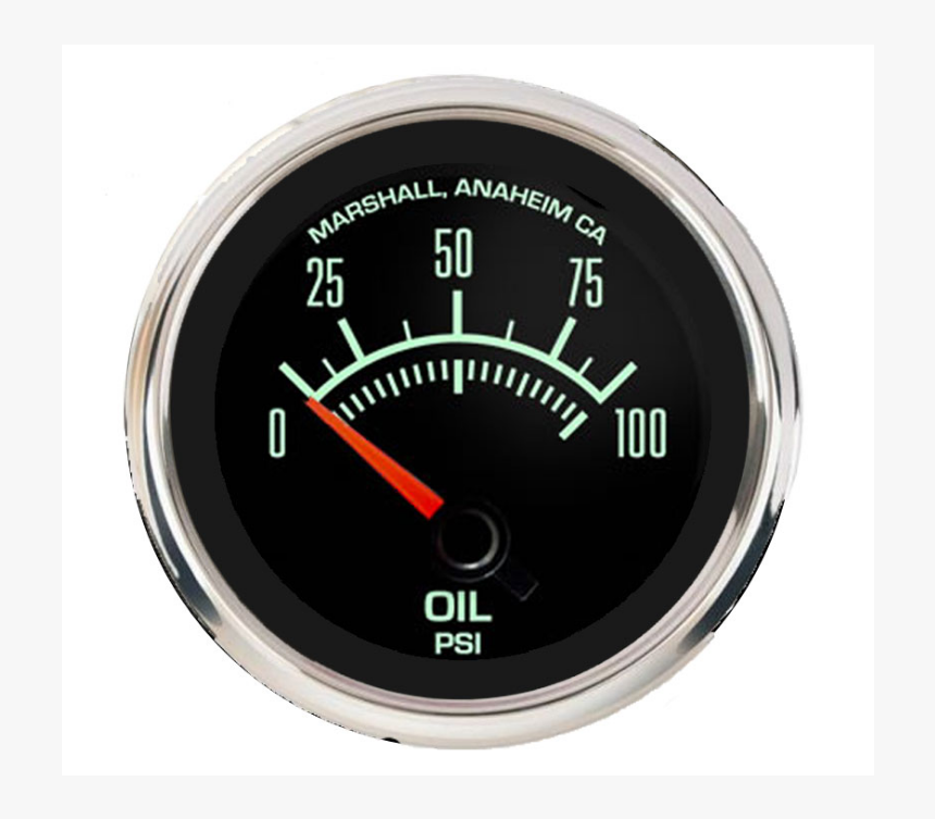 Marshall Retro 60s Muscle In Dash Tachometer Polished - Gauge, HD Png Download, Free Download