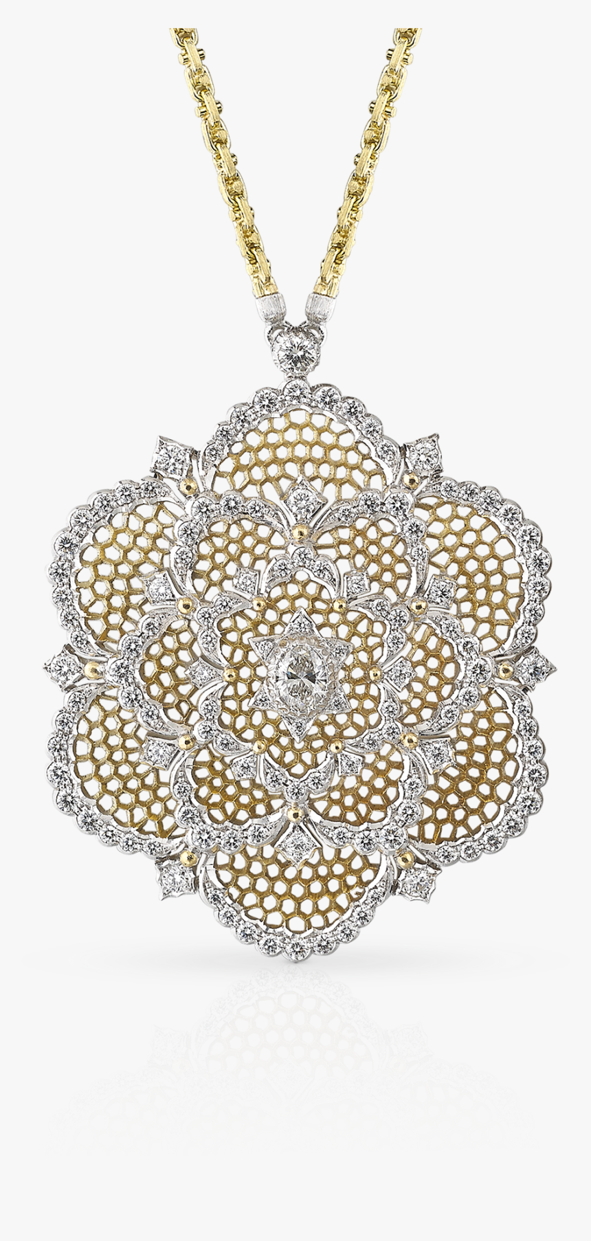 Buccellati - Pendant Brooches - Camelia Brooch/pendant, HD Png Download, Free Download