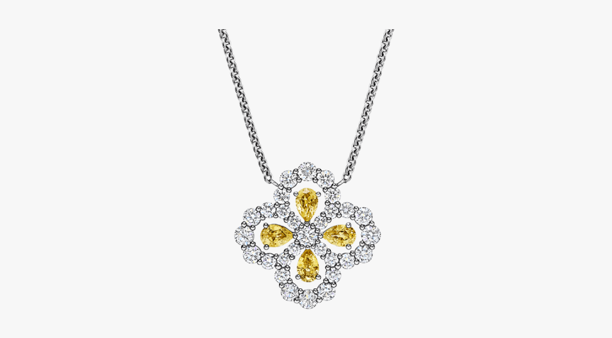 Diamond Loop By Harry Winston, Full Motif Yellow Sapphire - Locket, HD Png Download, Free Download