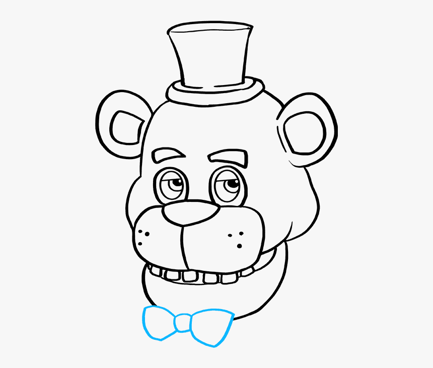 How To Draw Freddy Fazbear At Five Nights At Freddy"s - Draw Freddy Fazbear, HD Png Download, Free Download