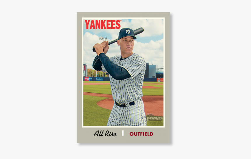 Aaron Judge 2019 Heritage Baseballnickname Variations - Topps Heritage Baseball Cards 2019, HD Png Download, Free Download